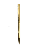 Vintage Sheaffer Targa 1005 Fluted 23K Gold Plated Ballpoint Pen White Dot - $30.10 CAD