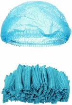 1000 Blue Mob Caps 21&quot; Hair Caps /w Elastic Stretch Band Disposabl Polypropylene - £74.77 GBP