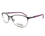 Rafaella Eyeglasses Frames R1001 VIOLET Silver Purple Cat Eye Full Rim 5... - $46.53
