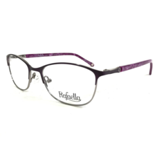 Rafaella Eyeglasses Frames R1001 VIOLET Silver Purple Cat Eye Full Rim 50-17-135 - £36.39 GBP