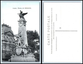 FRANCE Postcard - Paris, Statue de Gambetta B3 - $52.50 MXN