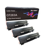 Compatible 83A CF283A 3-Pack Black Toner Cartridge for HP M125 M127 M225  - $39.99