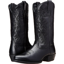 Men Women Mid-calf Boots Handmade Retro Western Cowboy Boots Leisure Casual Loaf - £54.76 GBP