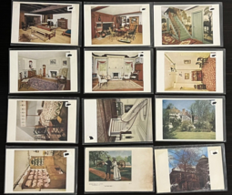 Vintage Postcards Mixed lot of 12  Buildings Rooms Unusual Posted and No... - $14.46