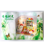 Family Room Miniature Room Box Kit DIY 14+ Sofa Shelf Table Slippers Dus... - £22.82 GBP