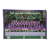 Baltimore Ravens NFL Football 1996 Inaugural Season Team Photo Roster 12x8 - $12.68