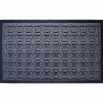 Unknown1 Grey Geometric Pattern Polypropyelene Doormat (1&#39;6 X 2&#39;6) Casua... - $43.55