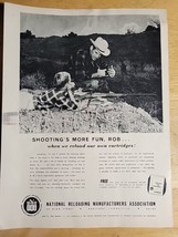 Vintage Ad National Reloading Manuf. Assoc. &#39;Shooting&#39;s More Fun, Rob..&#39;... - £6.77 GBP