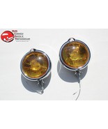 Amber 5&quot; Custom Mounted Fog Lights Lamps w Crest Vintage Style Car Truck SA - $1,976.76 MXN