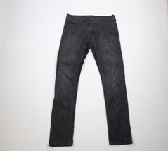 Levis 511 Mens Size 31x32 Faded Skinny Fit Stretch Denim Jeans Pants Black - £35.57 GBP