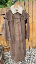 Australian Outback Collection Mens Long Drover Coat Duster Size Large Da... - $3,340.71 MXN