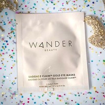 Wander Beauty Baggage Claim Gold Eye Masks - 1 Pair - NWOB &amp; Sealed - $9.89