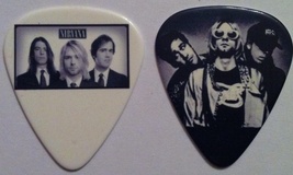 Nirvana Kurt Cobain Guitar Pick Set x 2 Plectrum Two sided - £6.35 GBP