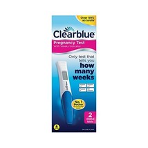 Clearblue Digital Pregnancy Test Kit with Weeks Indicator, 2 Tests  - $33.00