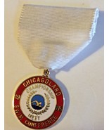 Chicagoland Championship Meet Swim Conference 1985 School Medal White Ri... - £7.86 GBP
