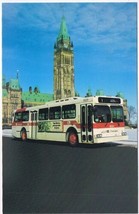 Postcard Ottawa Carleton OC Transpo Bus 9221 New Flyer D40 Parliament Buildings - £2.89 GBP