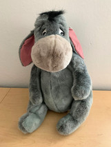 Large Disney/Mattel Winnie the Pooh 20&quot; EEYORE Plush Animal w/Removable ... - £22.96 GBP