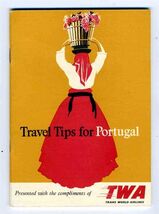 TWA Travel Tips for Portugal Trans World Airlines - $24.82