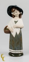 Rex Hummelwerk Valence Fille Avec Panier Et Chapeau Porcelaine Figurine - $1,026.58 MXN