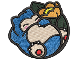 Embroidery Pattern Pokemon Snorlax Snooze - £3.98 GBP