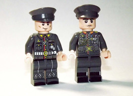 Building Block German General staff officer set of 2 WW2 Army Minifigure Custom - £10.21 GBP