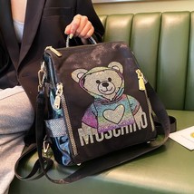  Designer Cute Backpack Women Shoulder Ita Bag Rhinestone Colorful  Print Mochil - £78.09 GBP