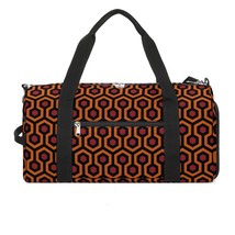 Overlook Brown Geometry Horror Theme Gym Bag - $45.00