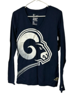 Nike Women&#39;s St. Louis Rams Logo Wrap V-Neck Long Sleeve T-Shirt, Navy, ... - £19.60 GBP