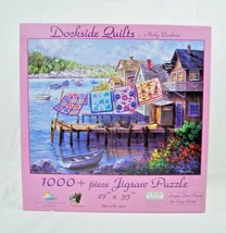 SunsOut Dockside Quilts by Nicky Boehme 1000 Piece Jigsaw Puzzle - Complete - £16.53 GBP