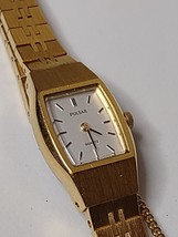 Cute 6 Inch Gold Tone Pulsar Watch - £52.21 GBP