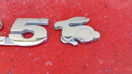 Volkswagen Rabbit 2.5 trunk emblem badge logo OEM used Original - £14.22 GBP