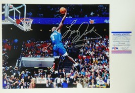 Larry Johnson Signed 11x14 Photo Charlotte Hornets Basketball PSA DNA COA - £62.62 GBP