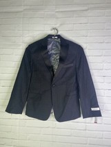 Calvin Klein Big Boys Size 10 Formal Suit Blazer Jacket Black Jacquard Slim Fit - £54.33 GBP