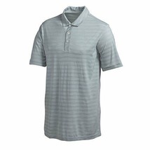 PUMA Mens Small ESS Mixed Stripe Cresting Golf Polo shirts Quarry Gray - $13.45