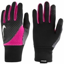 NEW NIKE Women&#39;s Element Thermal 2.0 Run/Training Gloves Black/Pink S/P ... - £15.71 GBP