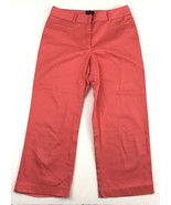 212 Collection Womens Size 2 Trouser Pants Natural Fit Coral Crops Capri - £8.31 GBP
