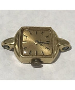 VINTAGE OMEGA Swiss WOMENS WATCH 18K GOLD CASE In Working Condition - £470.79 GBP