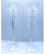 Pair of Miller Rogaska Lead Crystal Candlesticks 2 Candle Holders Vintag... - $48.02 CAD