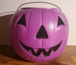 General Foam Purple Plastic Pumpkin Halloween Candy Bucket pail - $21.77