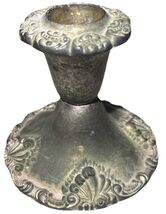 antique candle holder 3.5”HX4”W—Well Kept—Aprox .75”-1” Candle-SHIPS IN ... - $38.49