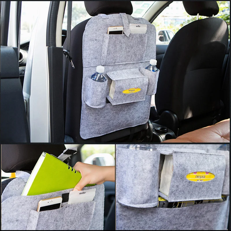 Car Back seat bag Organizer Universal Automobile Seat Back Storage Bag Stowing - £19.65 GBP