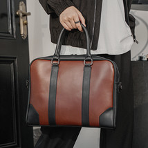 Retro crazy horse leather fashion handbag Korean briefcase - £57.57 GBP