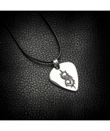 Handmade Stainless Steel Slipknot Guitar Pick Pendant Necklace Medallion - £15.89 GBP