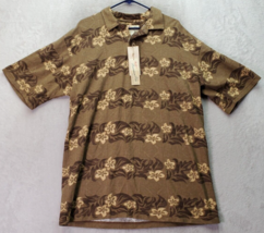 Crazy Shirts Polo Shirts Men&#39;s Large Multi Hawaiian Cotton Short Sleeve Collared - £21.71 GBP