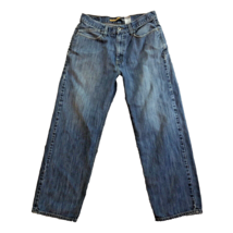 Levis SilverTab Jeans Mens 32x30 Blue Low Loose Straight Leg Vintage Y2K Skater - £35.43 GBP