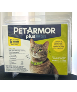 PetArmor PLUS 6 Doses Flea, Tick &amp; Lice Treatment for CATS Cat Over 1.5 ... - €21,69 EUR
