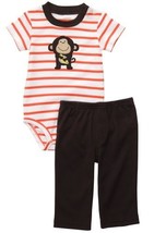 Carter&#39;s 2-pc. Monkey Stripe Bodysuit Pants Set, Size 9 Months - $145.66 MXN