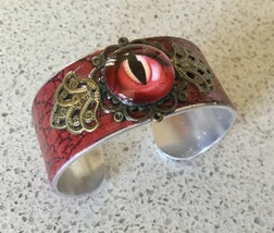 Renaissance/Medieval/LARP Red Dragon Cuff Bangle Bracelet 1 - £7.25 GBP