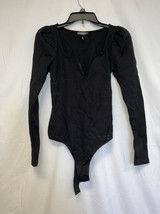 MSRP $58 Aqua V-Neck Black Bodysuit Size XS NWOT - $8.55