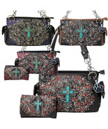Western Handbag Turquoise Cross Country Conceal Carry Purse Bag Wallet W... - £31.46 GBP+